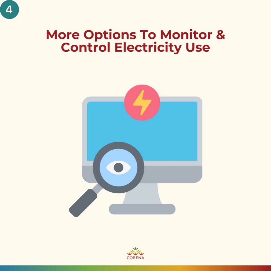 More options to monitor & control energy use