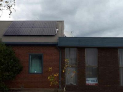 Coast FM Wynyard community radio studio with solar panels on roof