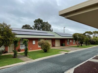 Lockington Community Care Committee with CORENA funded solar panels on roof