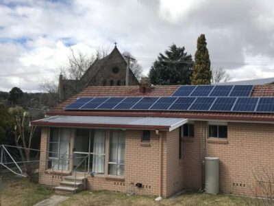 Landlord-tenant project - Trish, Uralla with solar panels on roof
