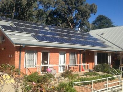 Uralba Retirement Village with CORENA funded solar panels on roof