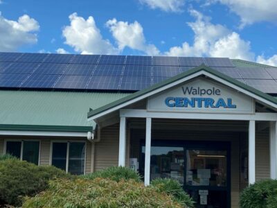 Walpole Community Resource Centre with CORENA funded solar panels on roof