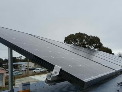 Solar panels funded by CORENA on Albert Landlord-Tenant Project, Uralla, NSW