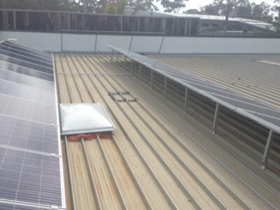 Solar panels funded by CORENA on roof of Kulchajam Cultural Organisation, NSW