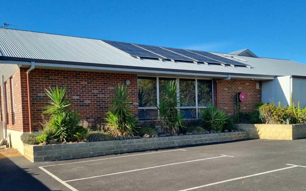 Manjimup CORENA funded solar panels on roof