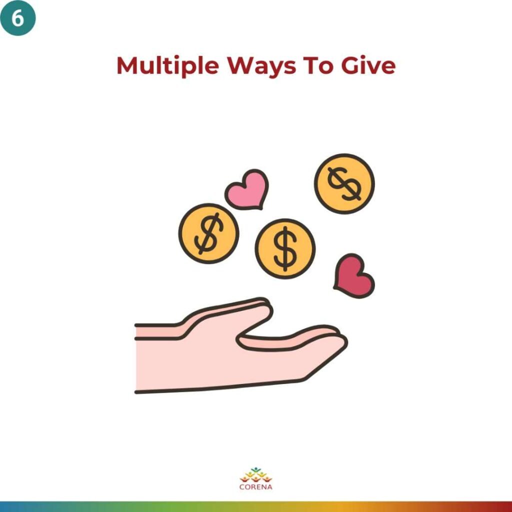 Multiple ways to give