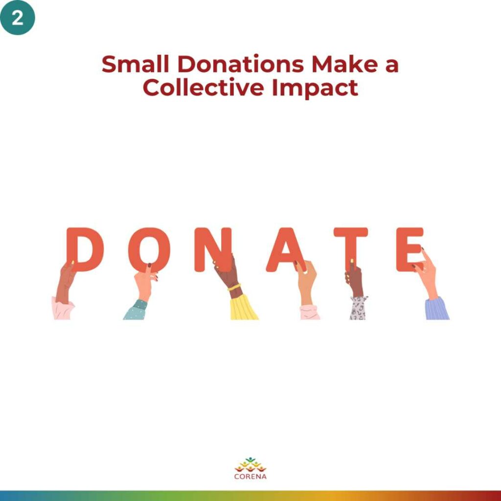 Small donations make a collective impact